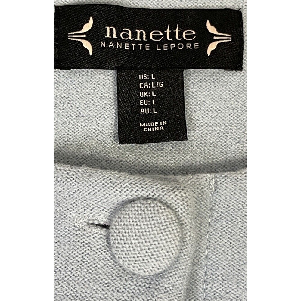 Nanette Lepore 100% Wool Long Bell Sleeve Coat. Size: L - Picture 7 of 8